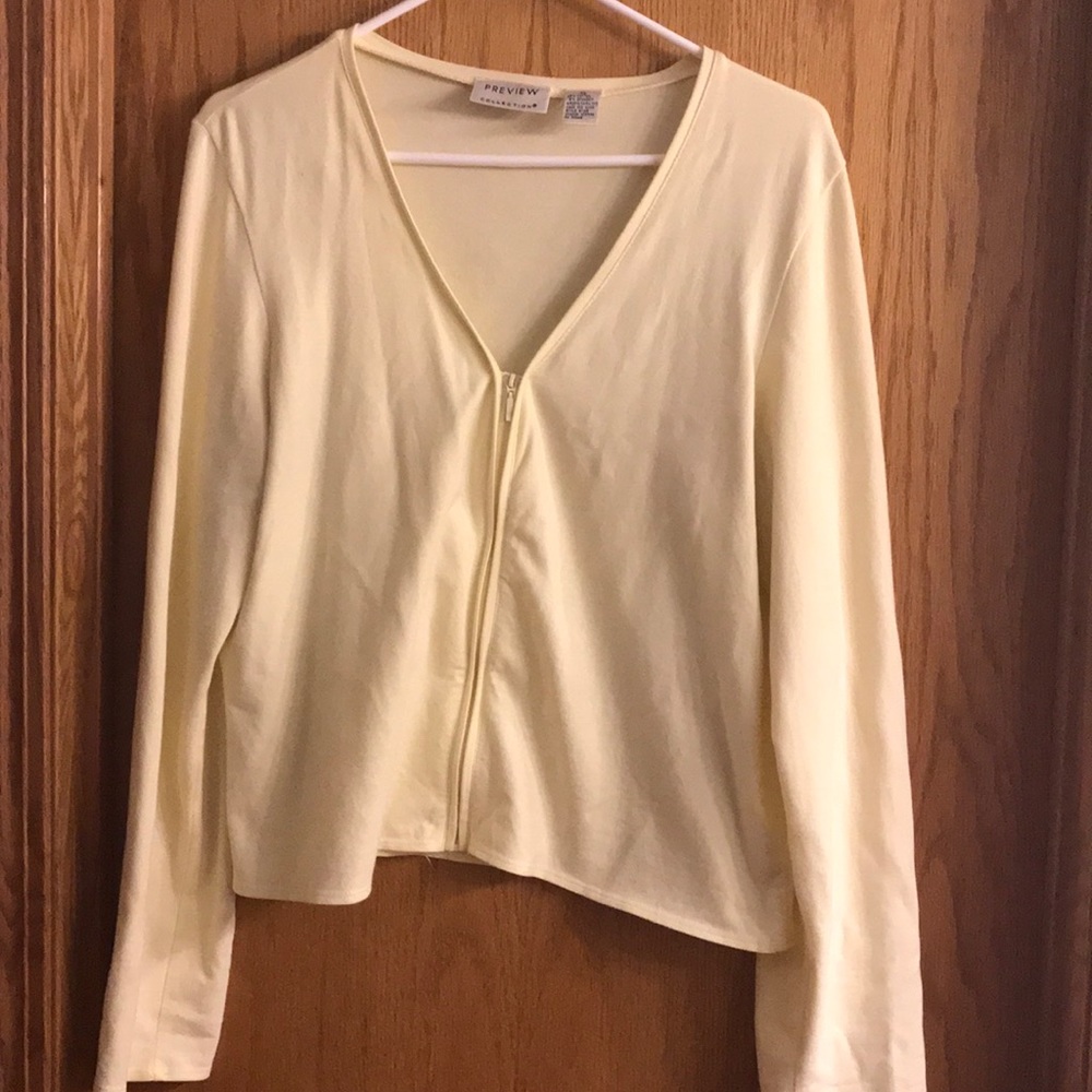 Light yellow cardigan